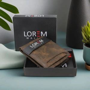 LOREM Men Casual Brown Artificial Leather Wallet Brown - Price in India ...