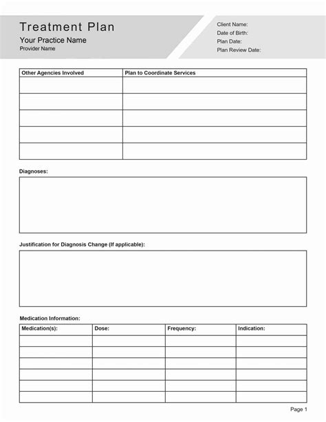 Counseling Treatment Plan Template Editable PDF | TherapyByPro