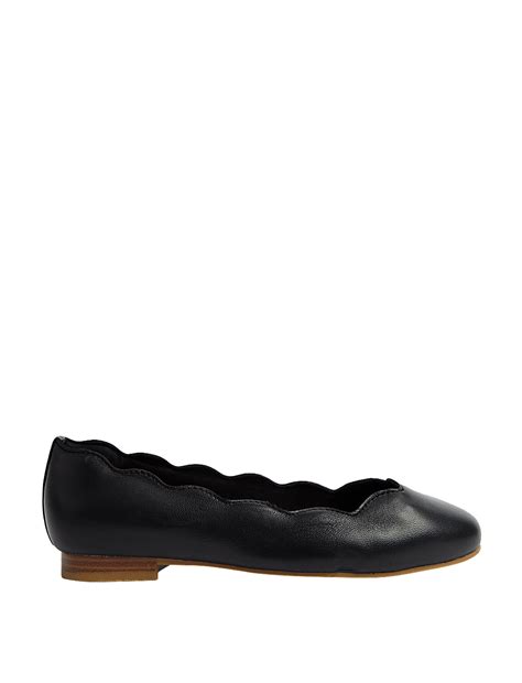 Buy Wide Fit Leather Ballet Pumps at Marks & Spencer