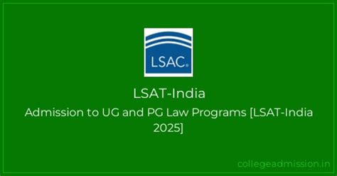 LSAT-India: Admission to UG and PG Law Programs [LSAT-India 2025 ...