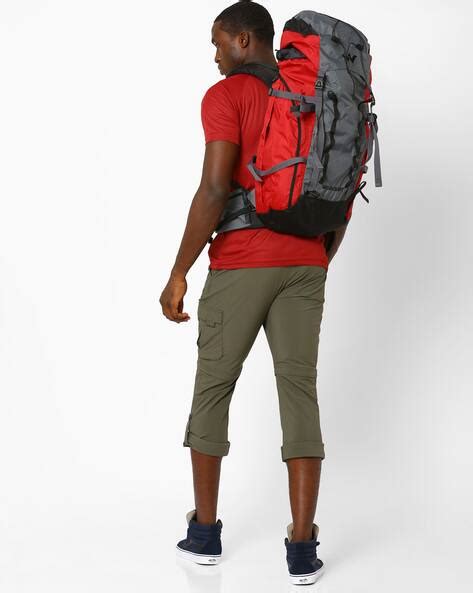 Buy Red & Black Wildcraft Colourblock Rucksack | AJIO