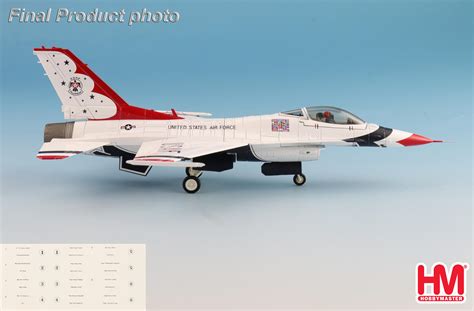 F-16C Thunderbirds USAF, RIAT 2017 (w/No.1 to No.6 decals)