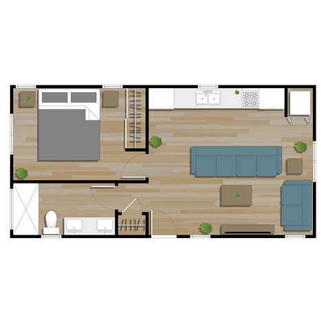 Casita Model 15X30 Plans in PDF or CAD - Casita Floor Plans