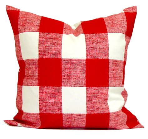 red outdoor pillow, outdoor red pillow cover, red throw pillow ...