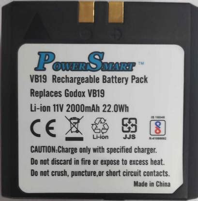 Power Smart for Godox VB 18 VB 19 Li-ion for V850 V860 Flash Devices ...