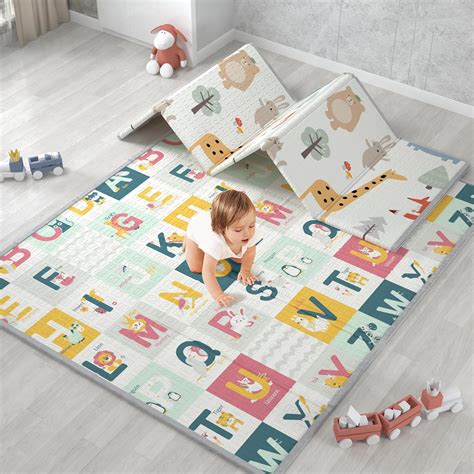 GOI Baby Play Mat, Foldable Foam Baby Mats for Floor Play, 191X158cm ...