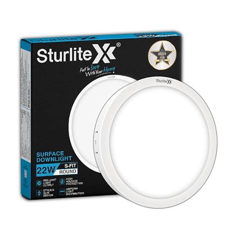 Sturlite S-FIT 22W Round LED Surface Light| 6500k Cool White Color ...