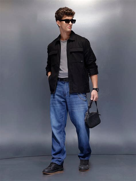 Double Pocket Oversized Jacket | Black – Wrogn