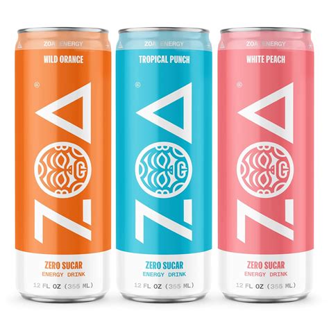 ZOA Zero Sugar Energy Drinks, Tropical Taste Pack - India | Ubuy