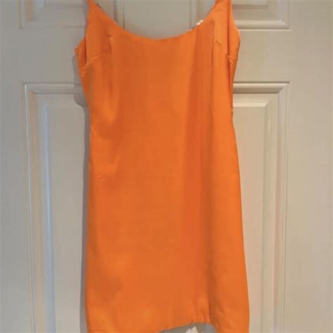 Oh Polly Women's Orange Dress | Depop