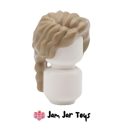 LEGO Dark Tan Curly Hair, Thin Braid. FPH205