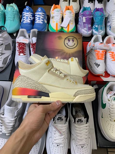 ¥ 238 AJ3 J Balvin x Jordan Air Jordan 3 Retro SP "Medellín Sunset"+SG Real shooting station : r ...
