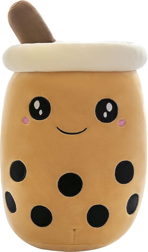 Buy Boba Plush Stuffed Hugging Pillow Boba Pearl Milk Tea Plush Toy ...