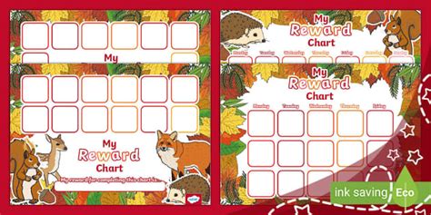 Autumn-Themed Reward Chart (teacher made) - Twinkl