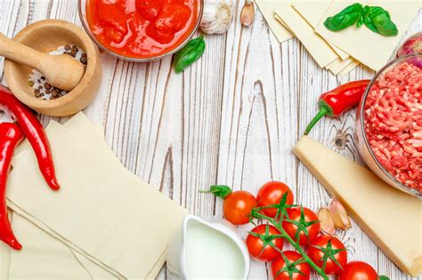 Dried Uncooked Lasagna Pasta Sheets Stock Photo   Image of  