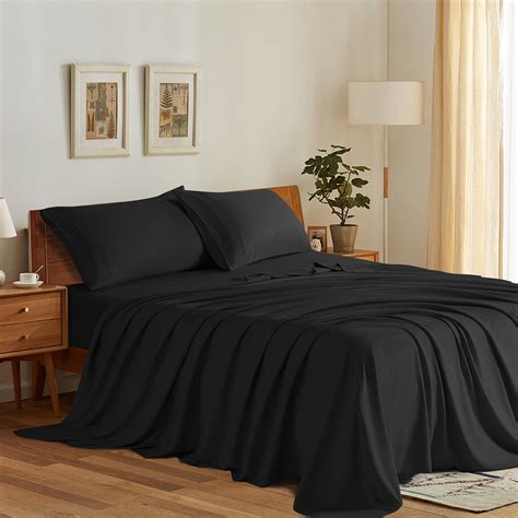 SONORO KATE Bed Sheets Set, 1800 Series Microfiber Deep Pocket 4 Pieces ...