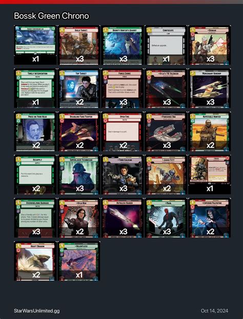 Bossk Green Chrono | Star Wars: Unlimited TCG