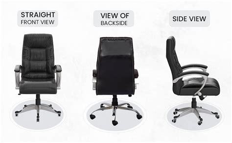 FUGO FG10C Ergonomic Office Chair,Adjustable Height,Cushioned Back&Seat ...