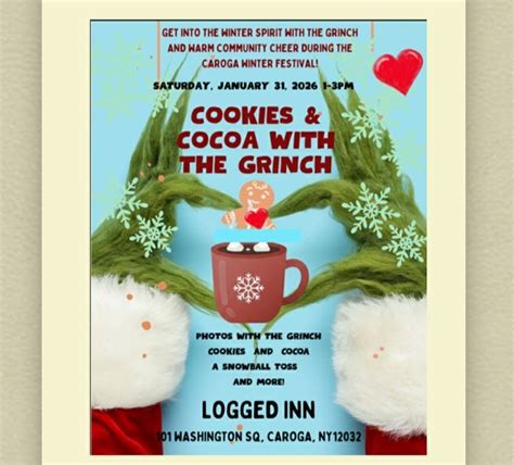 Cookies and Cocoa withe the Grinch, 101 Washington Square, Caroga Lake ...