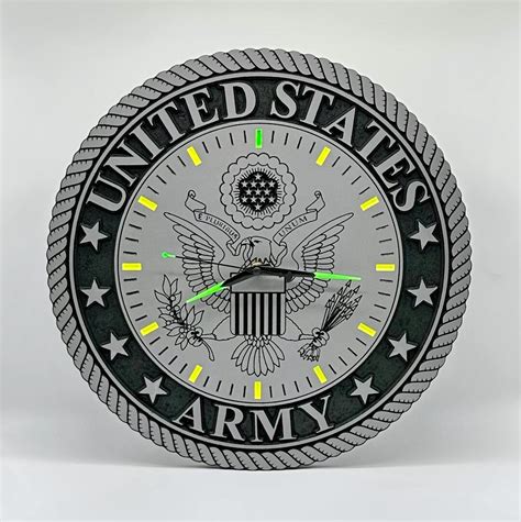 United States Army Emblem Luminous Wall Clock - Etsy