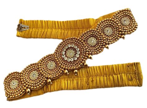 Buy MAGGAM FASHION Cloth Belt Embroidery Kamarband Belly Traditional ...