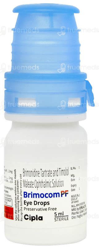 New Brimocom Pf Eye Drops 5ml - Uses, Side Effects, Dosage, Price ...