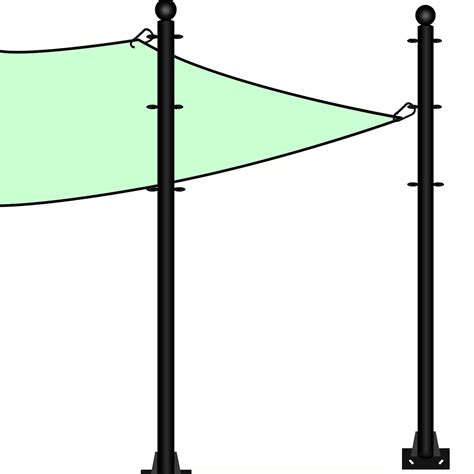 Snapklik.com : Shade Sail Poles, Outdoor Sun Shade Sail Pole Kit ...
