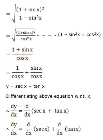 Differentiate each of the following w.r.t.