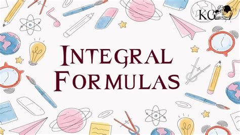 Image result for Proper Integral Formulas