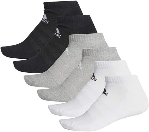 Buy Adidas Cushioned Low-Cut Socks (6-Pack) - AW20 - Small - Black at ...