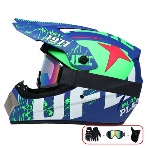 Buy Motocross Helmet,Outdoor adult Full Face MTB Helmet Set Motorcycle ...