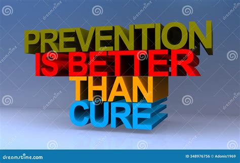 Prevention is Better Than Cure on Blue Stock Photo - Image of physical, balanced: 348976756