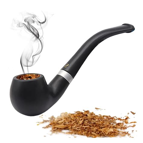 New Black Smoking Pipe Pipes Cigar Cigarette Vintage Wooden Durable ...
