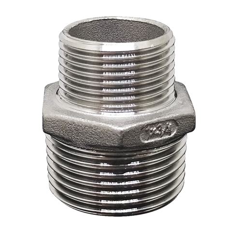 Niple Redutor 1" X 3/4" Bsp Rosca Macho Inox 316
