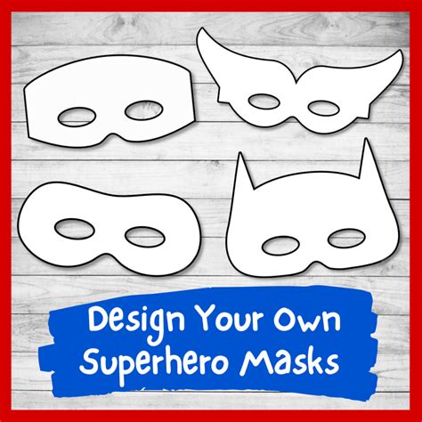 Felt Superhero Mask Template