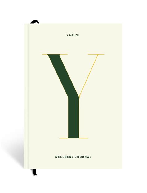 Initials Y: The Personalized Wellness & Habit Journal