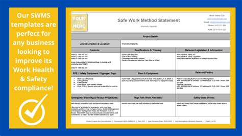 Image result for Generic SWMS NSW Example