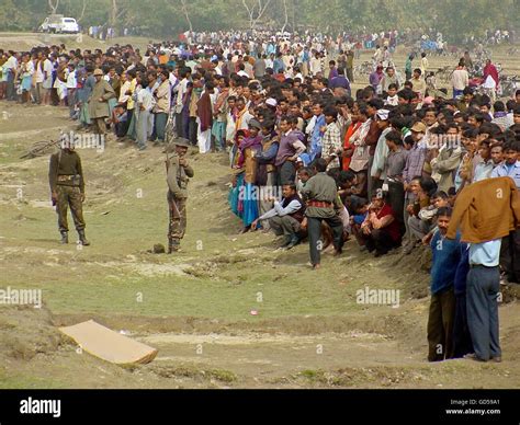Army men controlling the crowd Stock Photo - Alamy