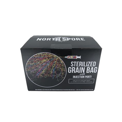 North Spore Sterilized Grain Bag with Injection Port (3lbs) | Home-Made ...