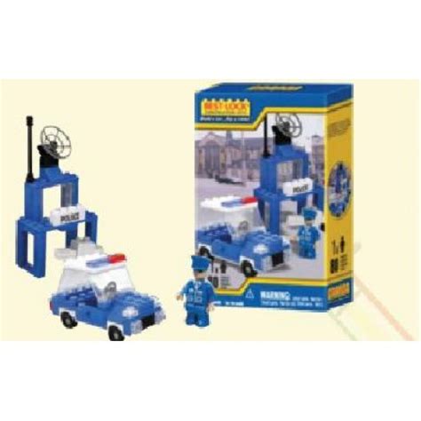 Best Lock - 80 Junior Blocks - Police
