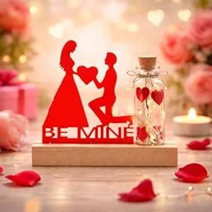 CraftVatika Be Mine Love Couple Valentines Adventure Showpiece with ...