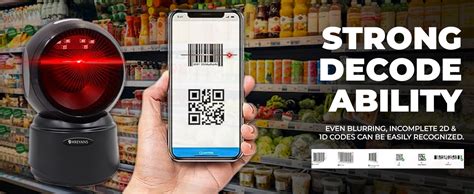 Shreyans 1D 2D QR Hands-Free Desktop Barcode Scanner | Table Top Plug ...