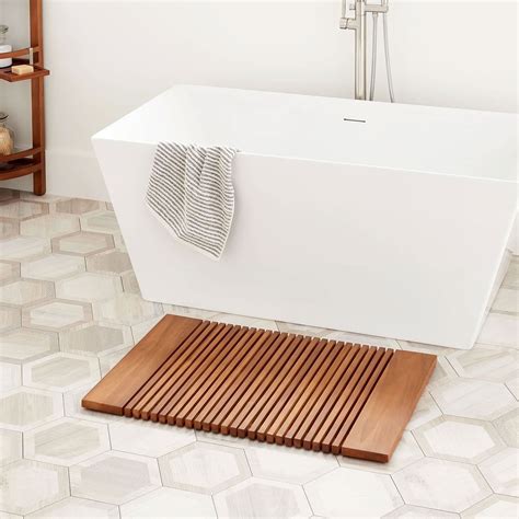 7 wooden bath mats that’ll instantly upgrade your space – Artofit