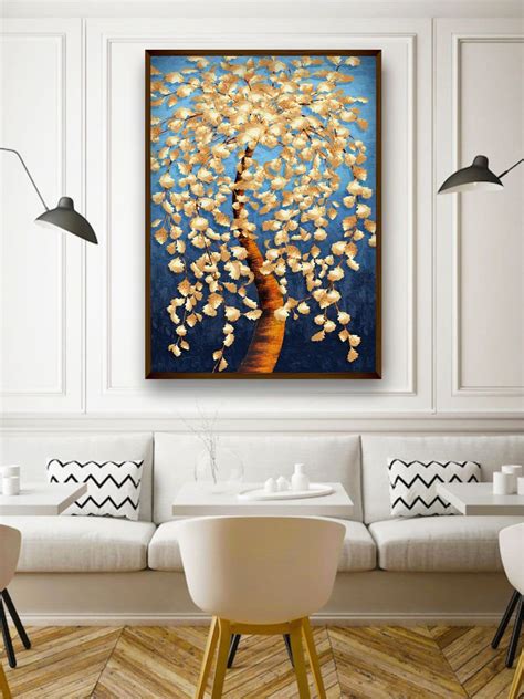 Artsense Painting for wall decoration Abstract tree wall painting for ...