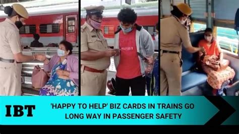 GRP constables hand out visiting cards to passengers; walk extra mile ...