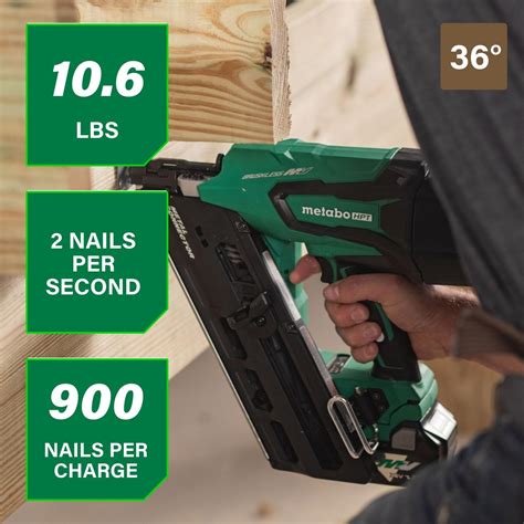 Metabo HPT 36V MultiVolt Metal Connector Nailer Kit India | Ubuy