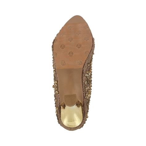Buy Haute Diva Women Antique-Gold Wedding Pumps Online | SKU: 54-157-28 ...