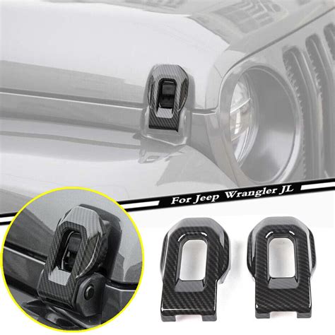 For 2018-2023 Jeep Wrangler JL ABS Carbon Hood Lock | Ubuy India