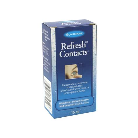 Allergan Refresh Contacts, Eye Drops, 15ml, Problems During Wearing ...