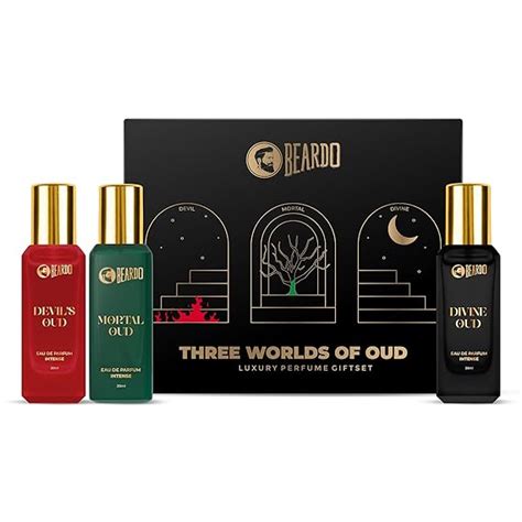Buy Beardo Oud Perfumes Giftset for Men - Three Worlds of Oud 3x20ml ...